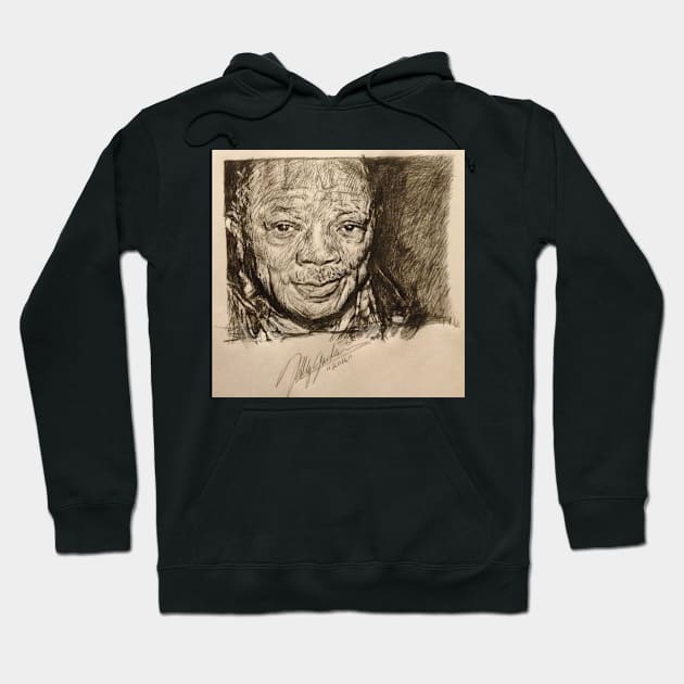 Quincy Jones Hoodie by billyhjackson86